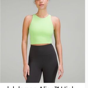 Lululemon Align High Neck Tank Top (Scream Green Light)